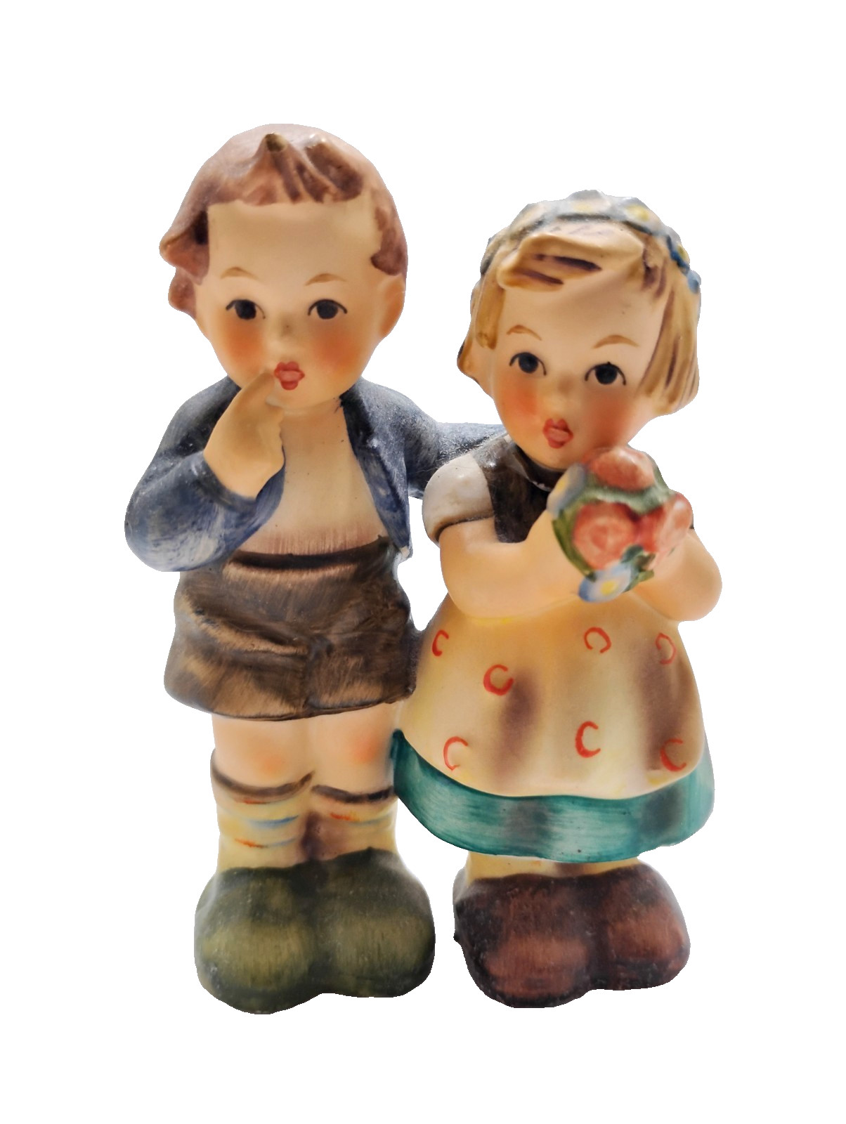 Vtg Hummel Goebel Figurine #214E We Congratulate 3.5″ Boy & Girl TMK-4 W Germany