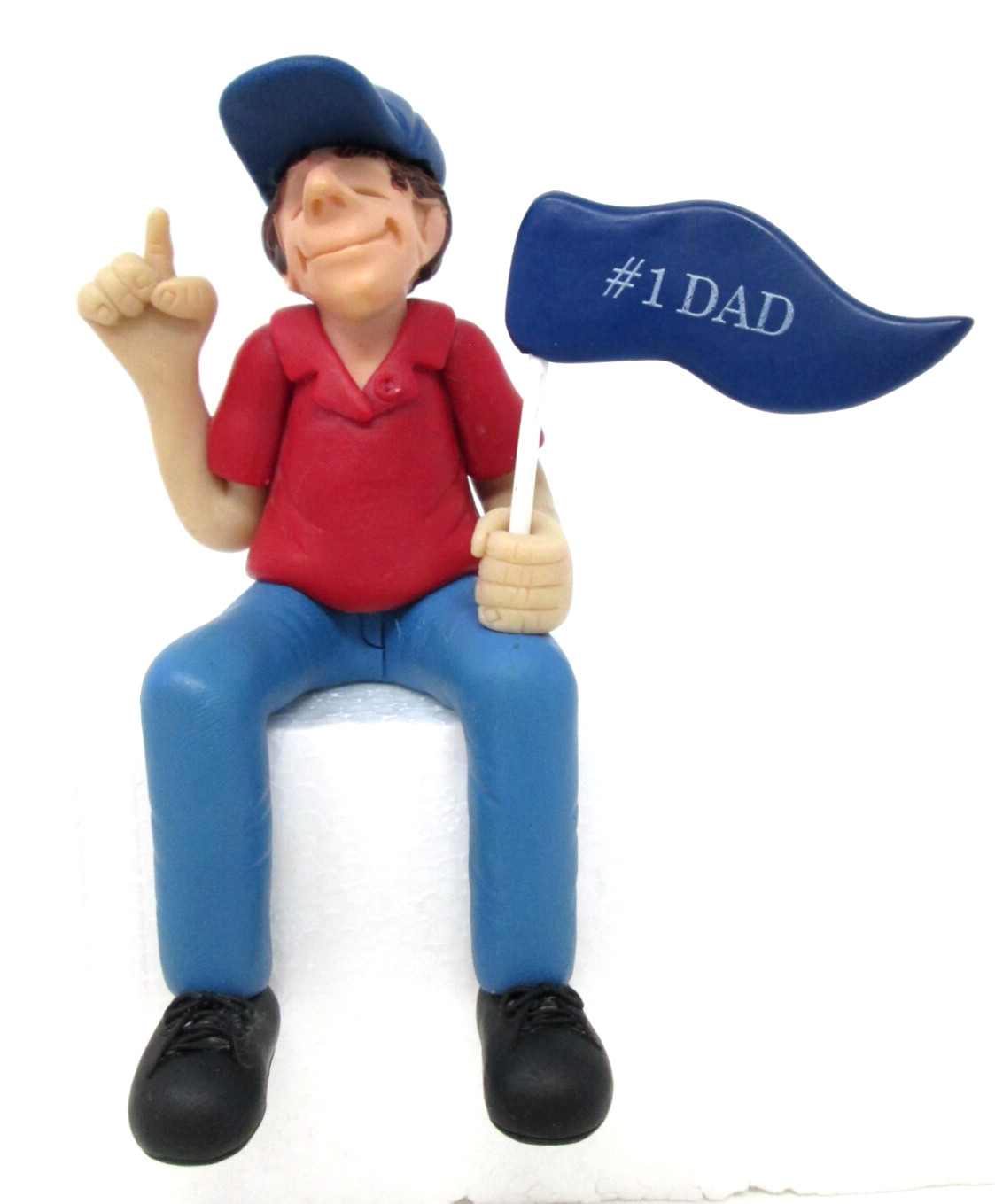 Vtg Shelf Sitter No 1 Dad Fathers Day Figurine Diana Manning Limited Edition