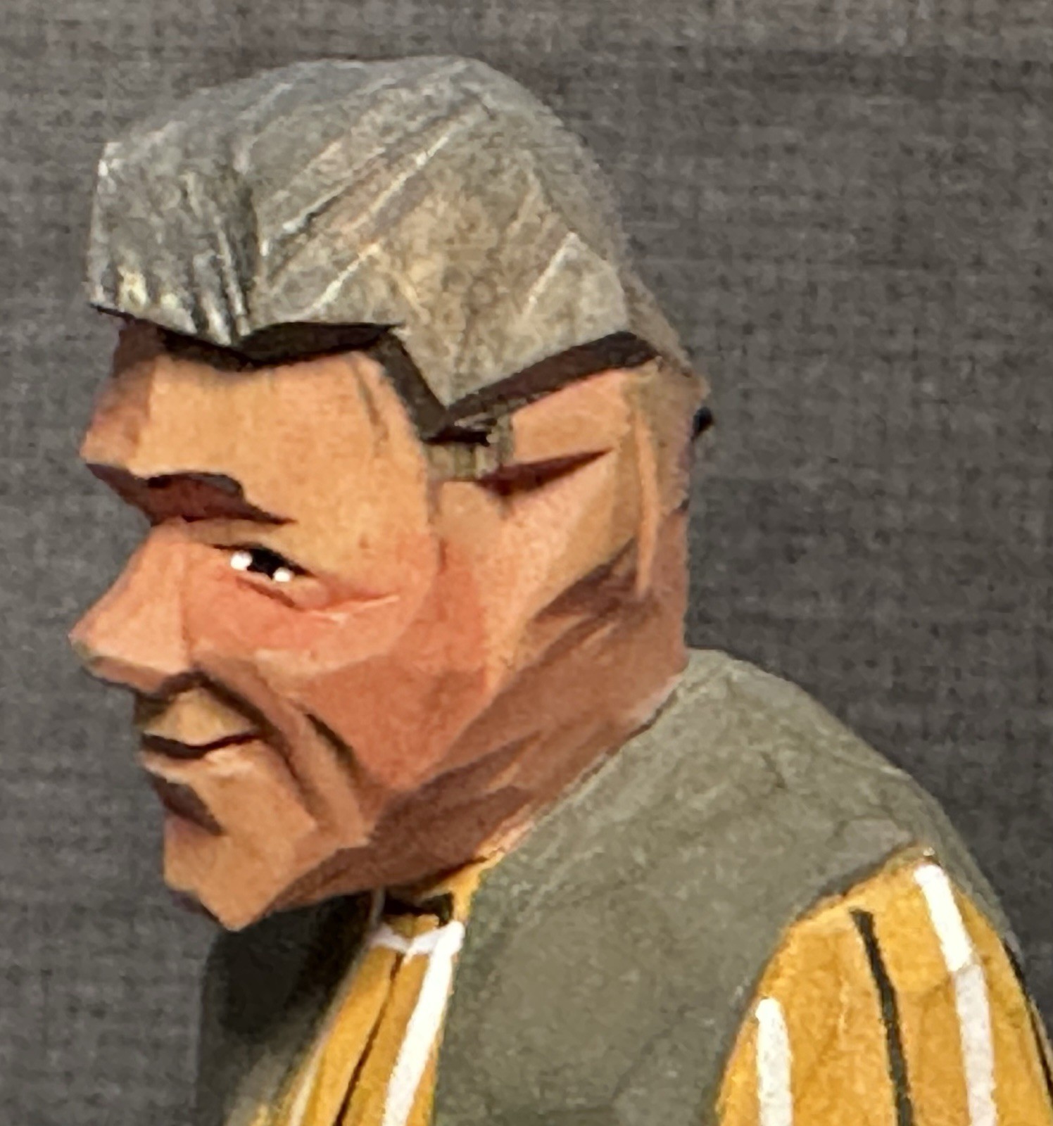 Vintage Nils Gunnarsson Wood Carving Man Reading Book Signed