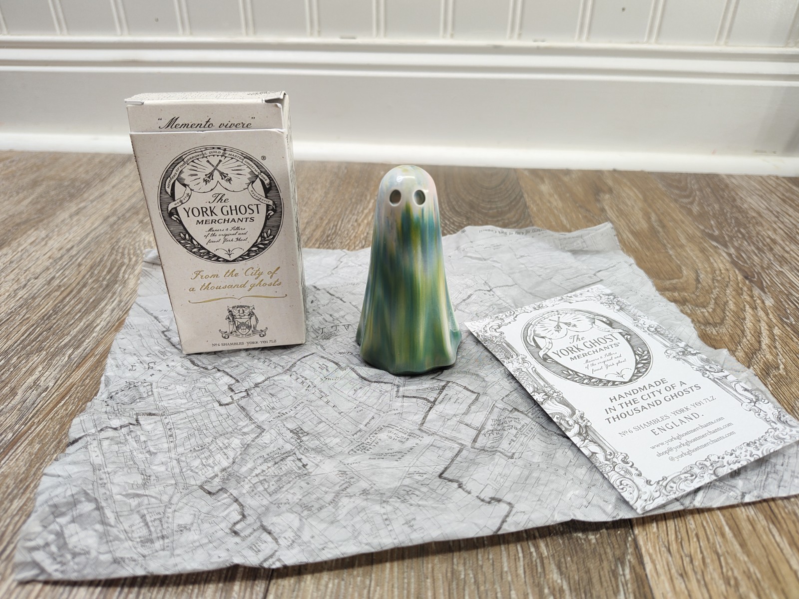 LARGE Polished York Ghost Merchants Guild Room Ms Braithwaite Seafoam Rainbow