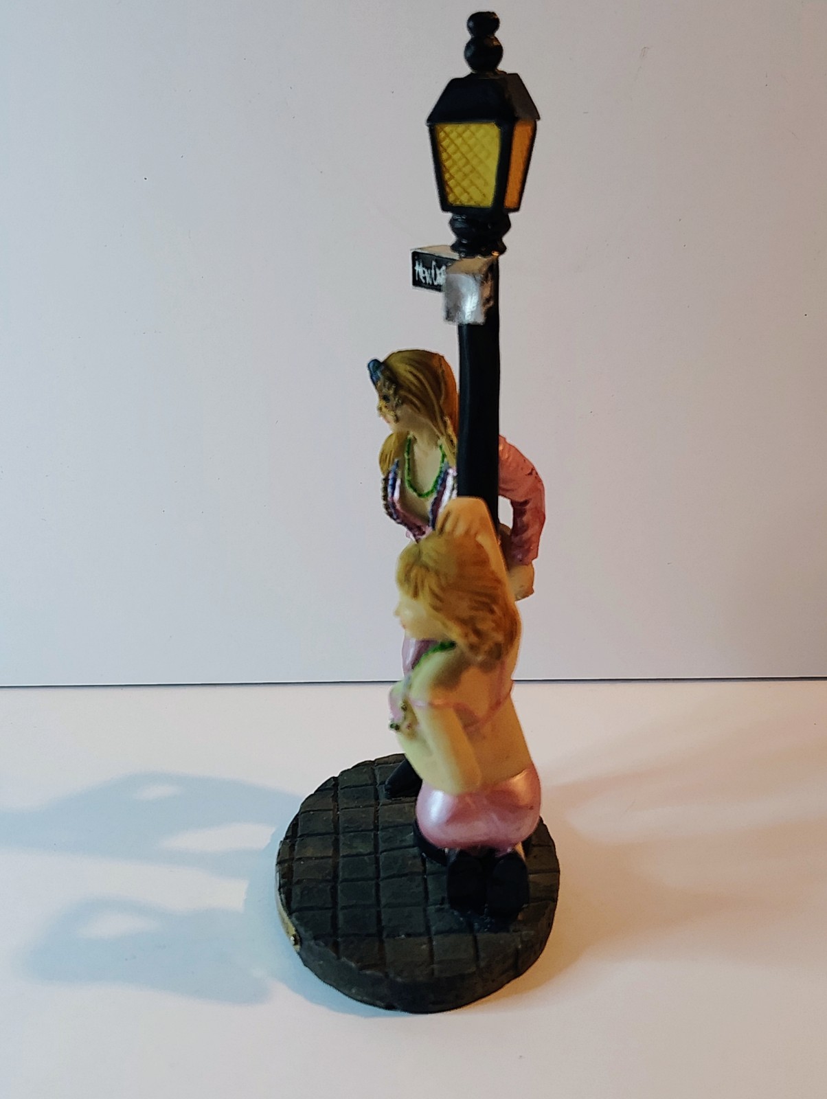 New Orleans Mardi Gras & Bourbon Street Corner Women Figure