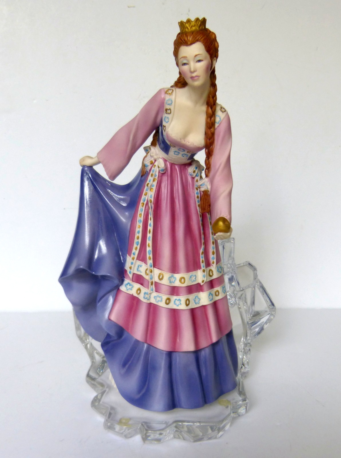 Princess of the Glass Mountain 10.25″ Figurine w/Crystal Base Franklin Mint COA