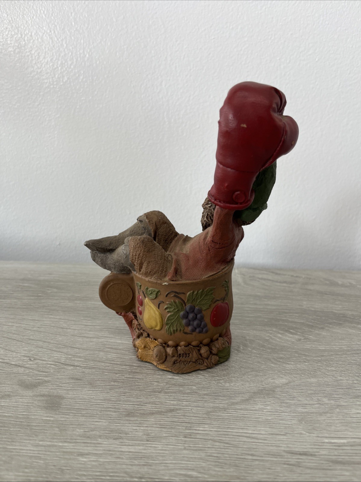 Tom Clark Gnome “PUNCH” Boxing Glove 1993 Carin Studio Wet Signed Figurine #42