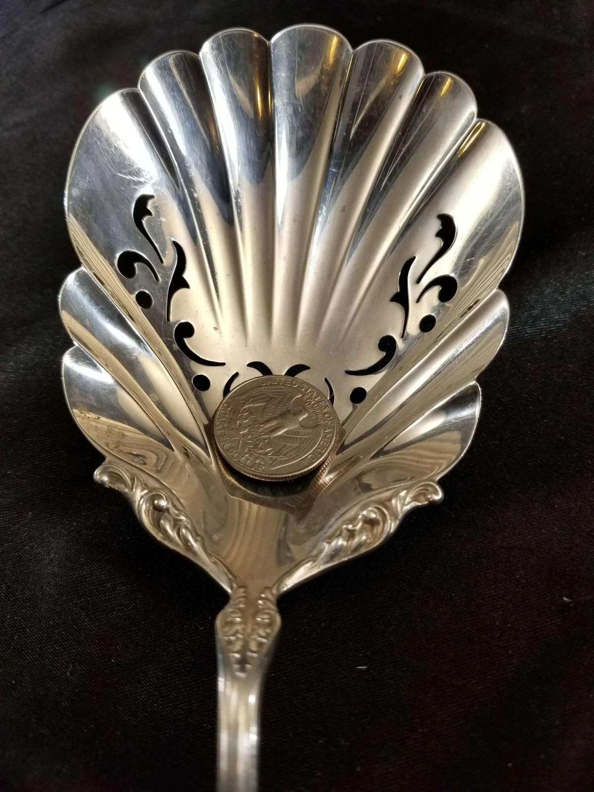 Gorham Maryland Sterling Silver Cracker Scoop Pat 1896 “S” Monogram