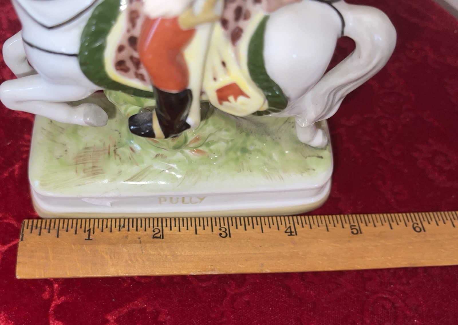 Capodimonte Mounted General Charles Joseph de Pully French Soldier – small chip