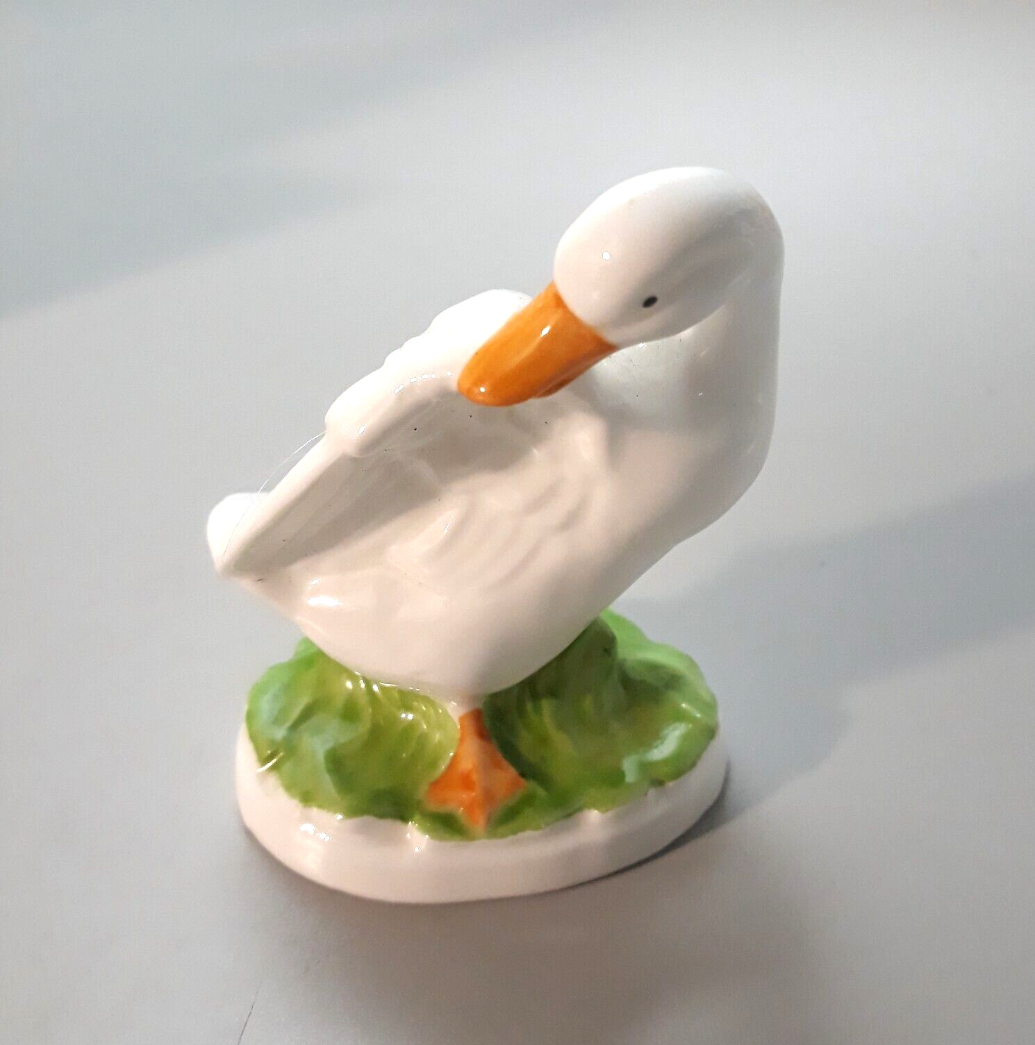 VTG 1983 RGD Goose Duck Porcelain Figurine 3.25 inches Tall Taiwan Bird Lot of 2
