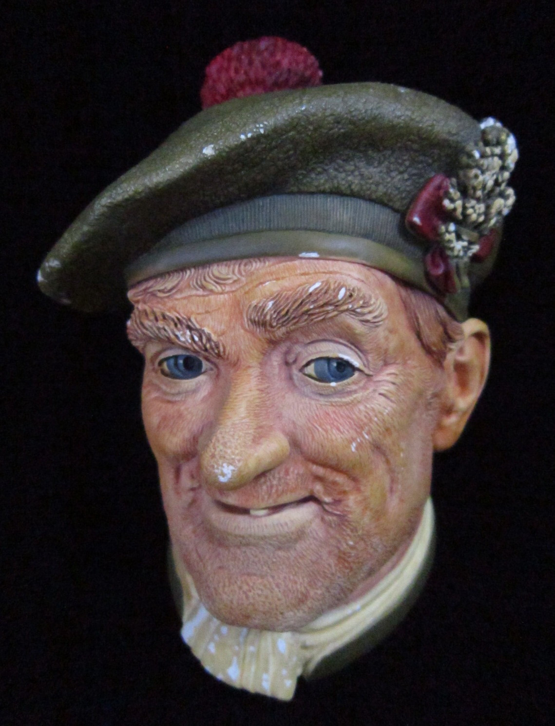 Vintage Bossons Chalkware Head “JOCK” the Scotsman ©1969 Great Britain 3D Decor