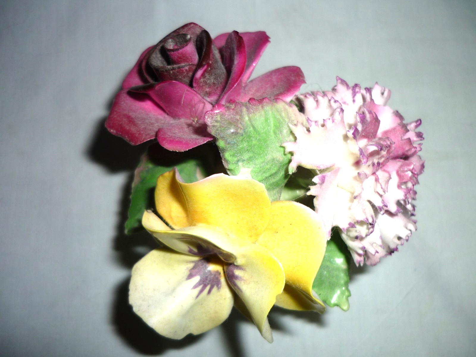Vintage Royal Adderley Bone China Floral Arrangement Rose Carnation Pansey