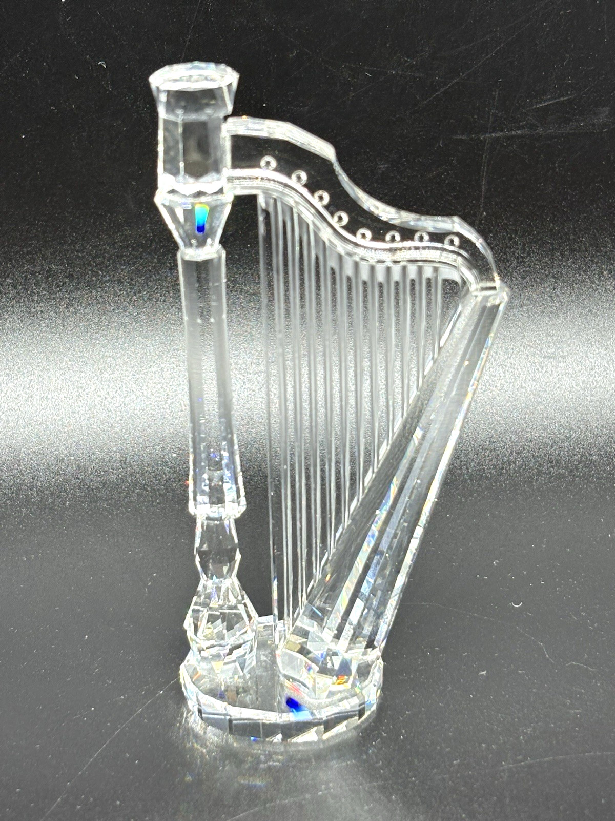 Swarovski Harp Crystal Melodies Collection Musical Instrument Figure 4″ Austria