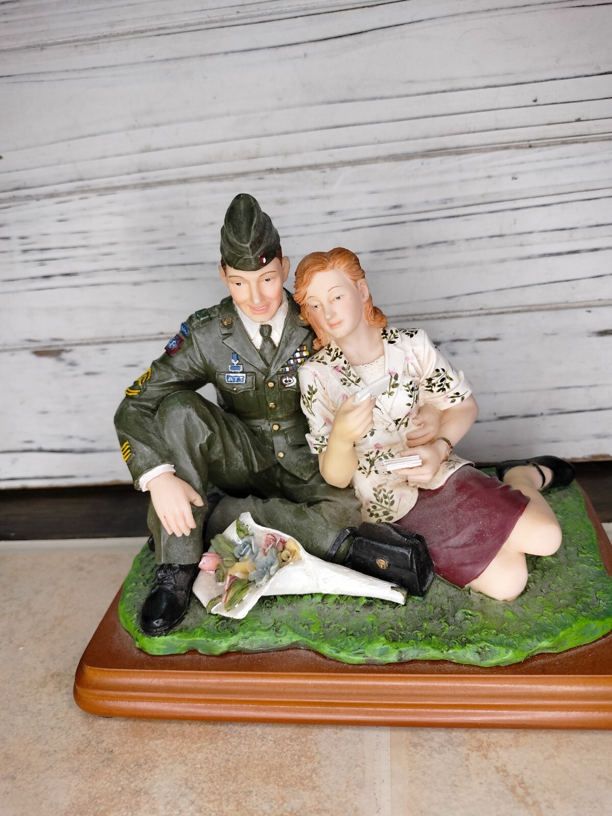 American Heros Vanmark Collectible 5X7″ Day in the Park US Army Figurine
