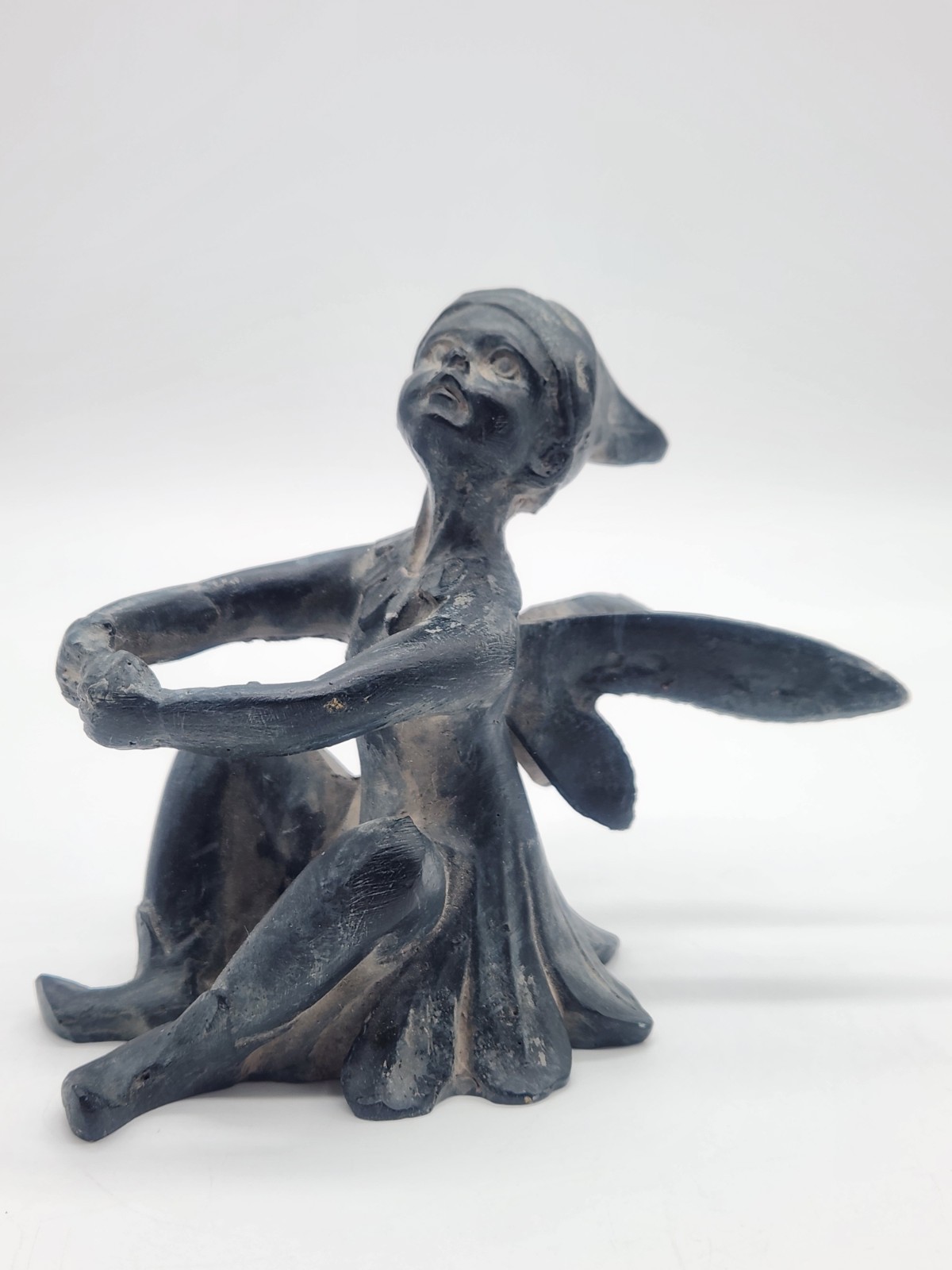 Andrea By Sadek Black Resin Fairy Figurine – Mythical Pixie Garden Decor