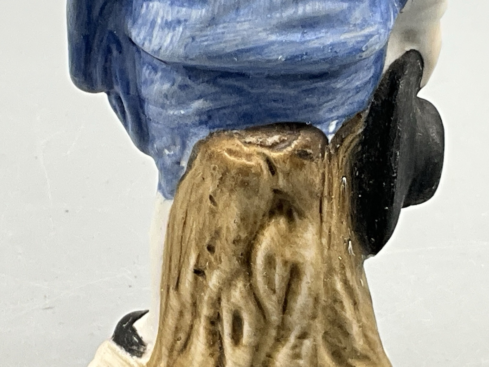 Vintage Blue Boy Figurine Hairline crack in Wrist see photos
