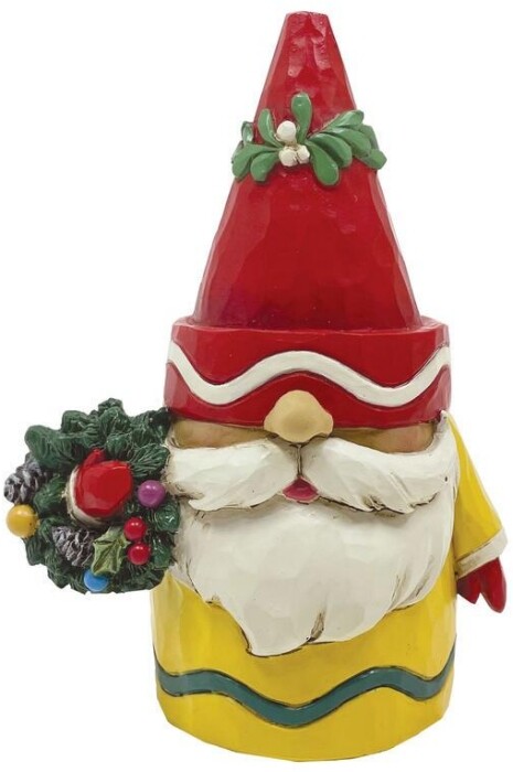 Jim Shore Heartwood Creek Crayola Crayon Gnome Holding Wreath 2022 New 6011240 T