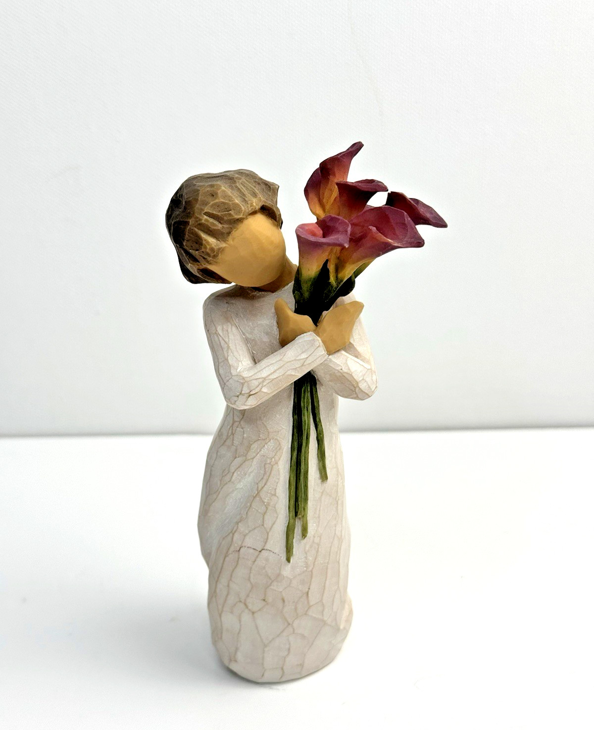 Willow Tree Girl Angel Figurine Bloom Like Our Friendship Calla Lilly Caring