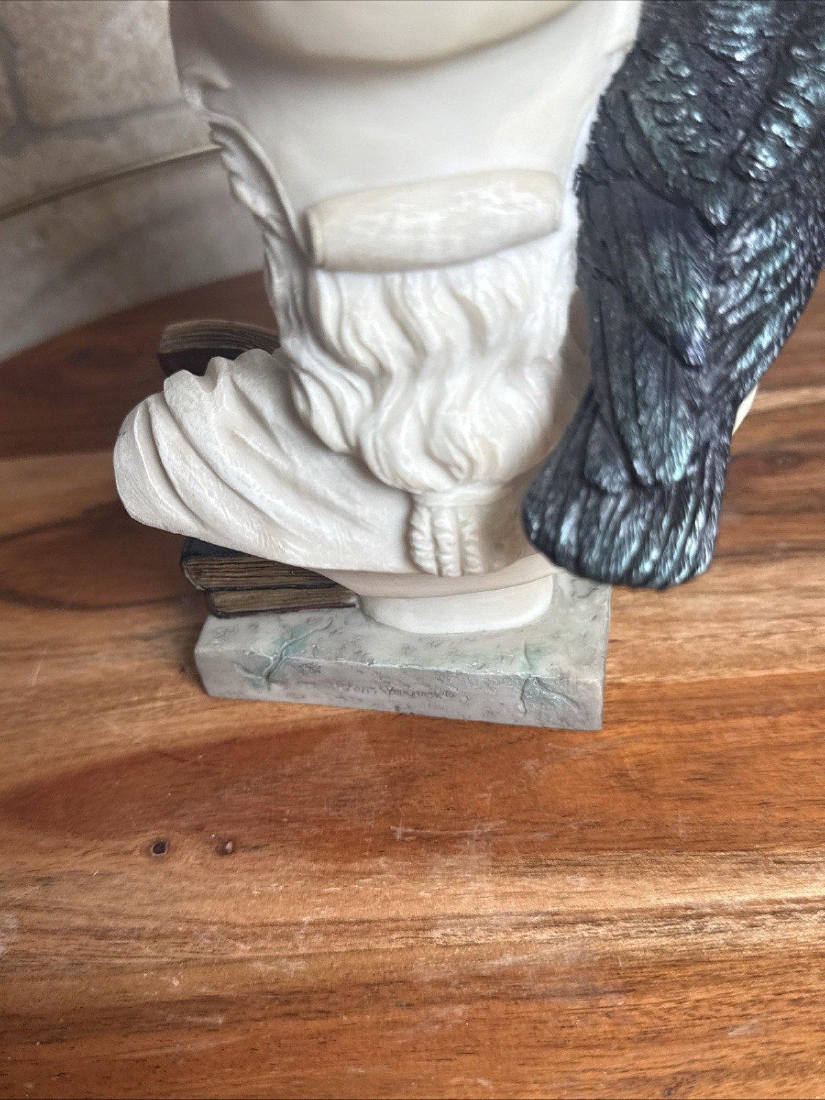 The Raven – Nevermore On Pallas Athena Bust Polystone Figurine Home Decor