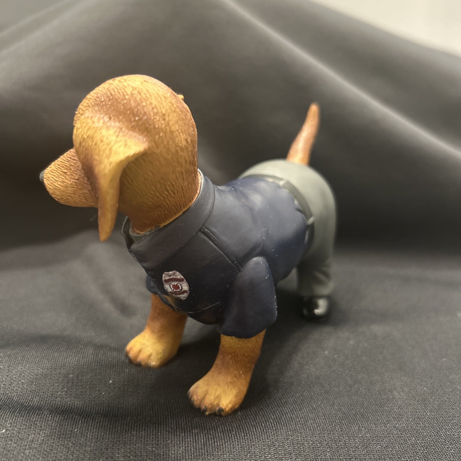Hamilton Collection Firefighter Daushund Figurine New Original Packaging