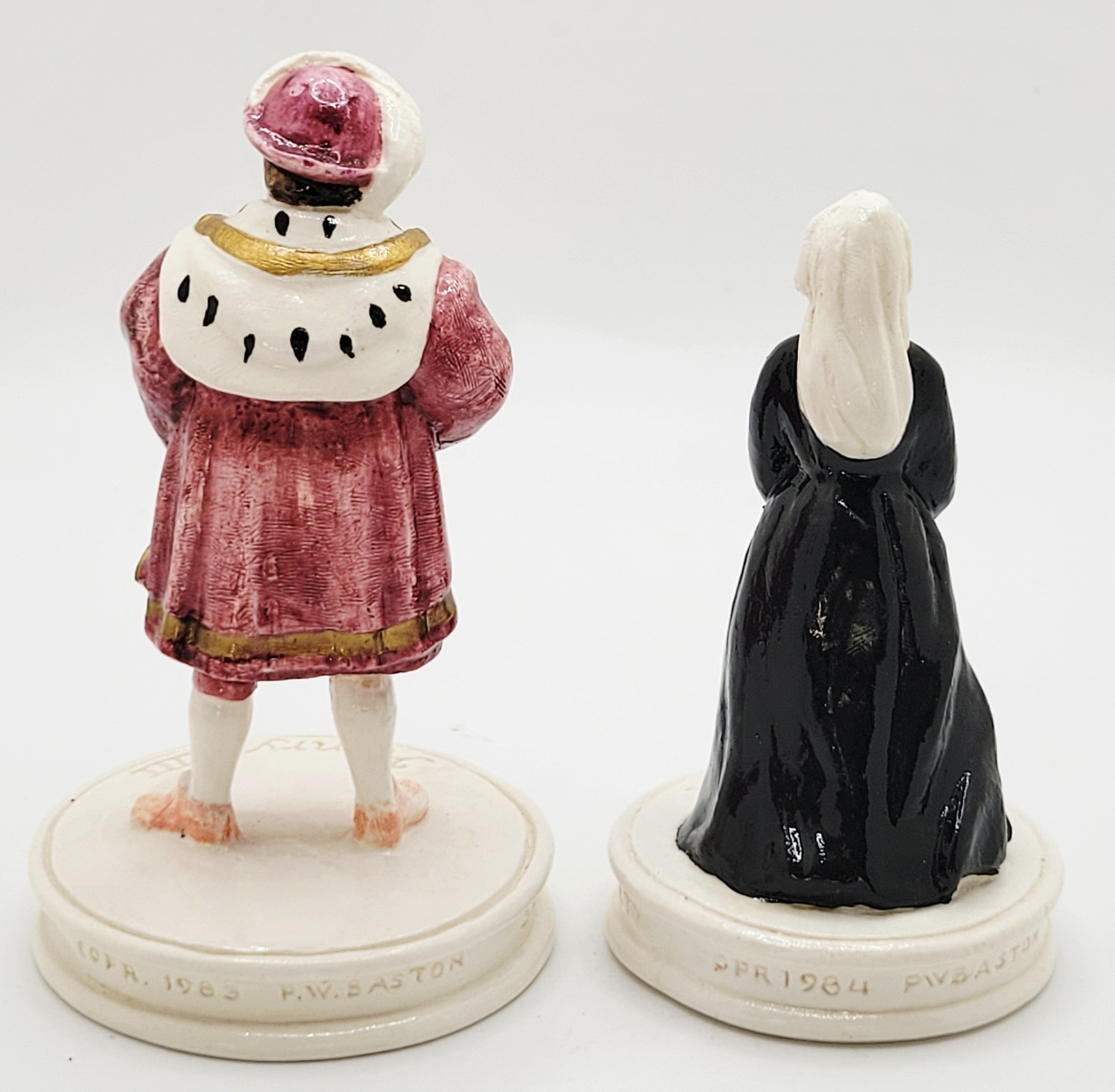 VTG Signed Sebastian Miniatures Collection of Shakespeare Ceramic Figurines