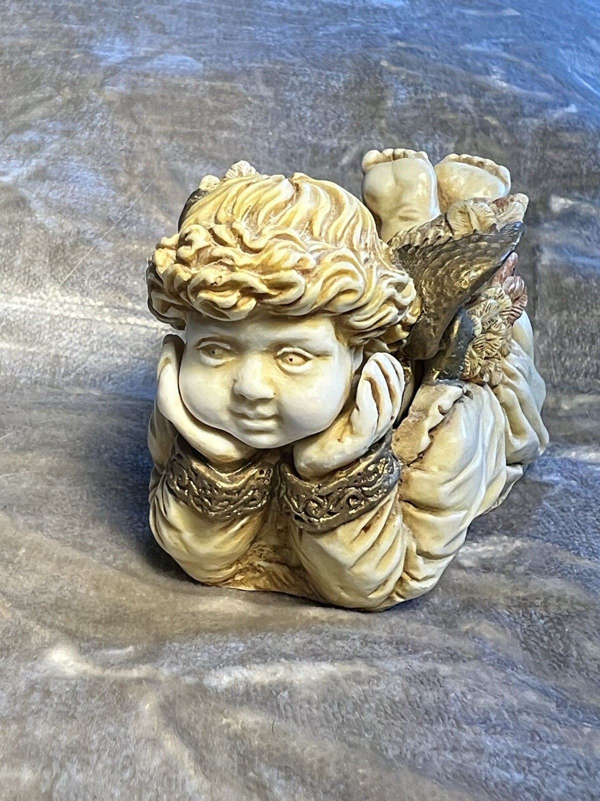 VTG Harmony Kingdom Bon Enfant Trinket Box Figurine Angelique LTD EDITION 1996