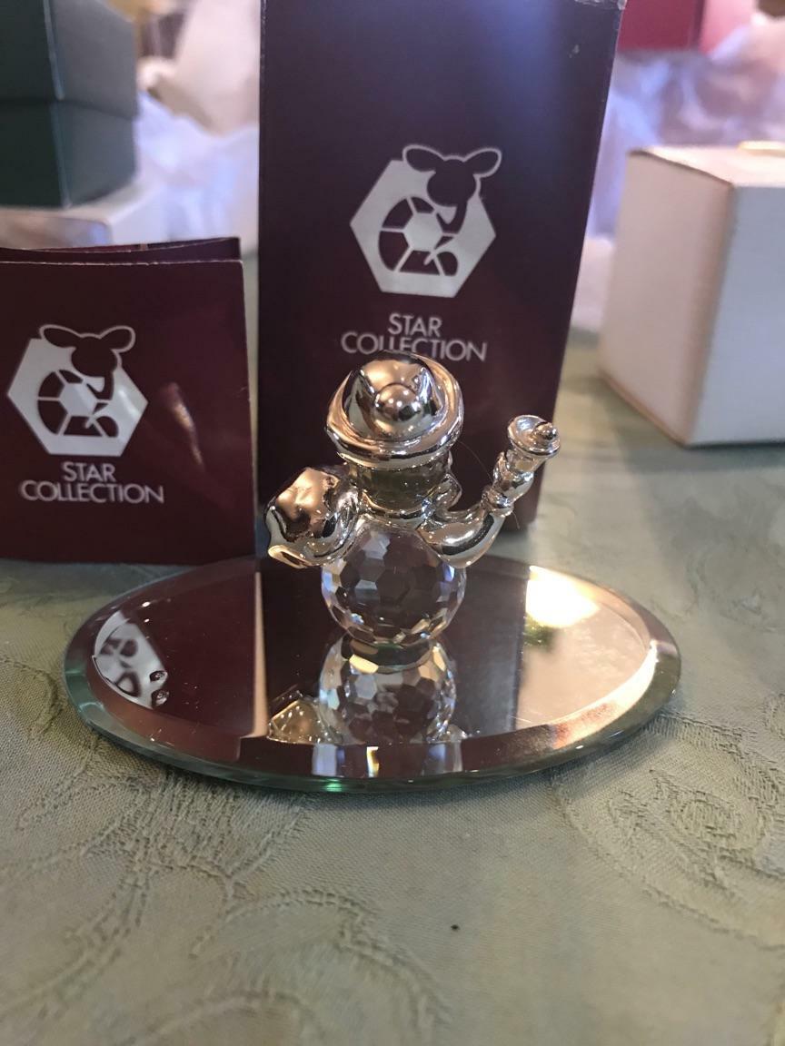 Star Collection Crystal Santa from Austria 1.25″ tall new in box