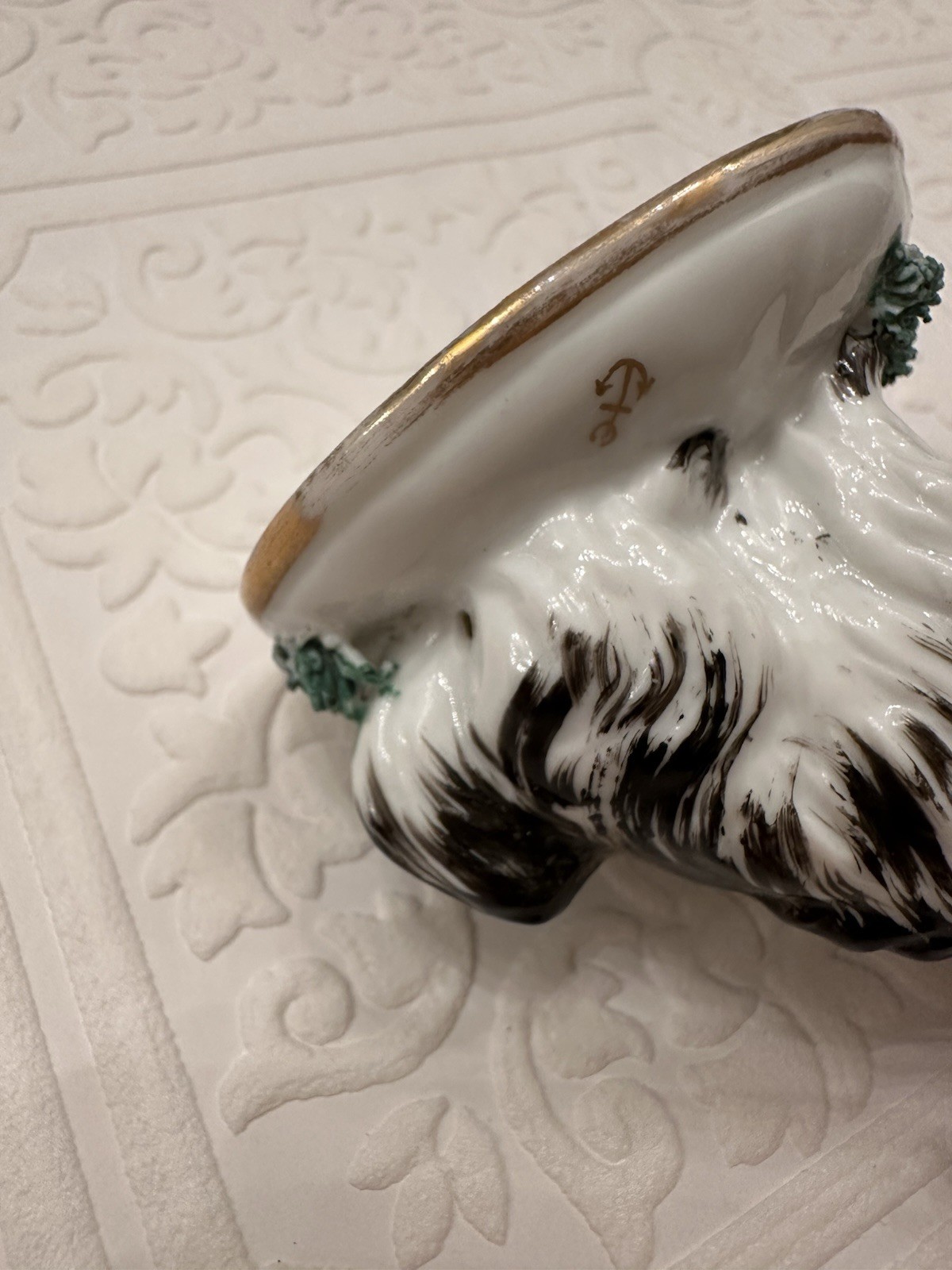 Schnauzer Staffordshire Chelsea Samson Paris Dog Figurine Terrier Porcelain