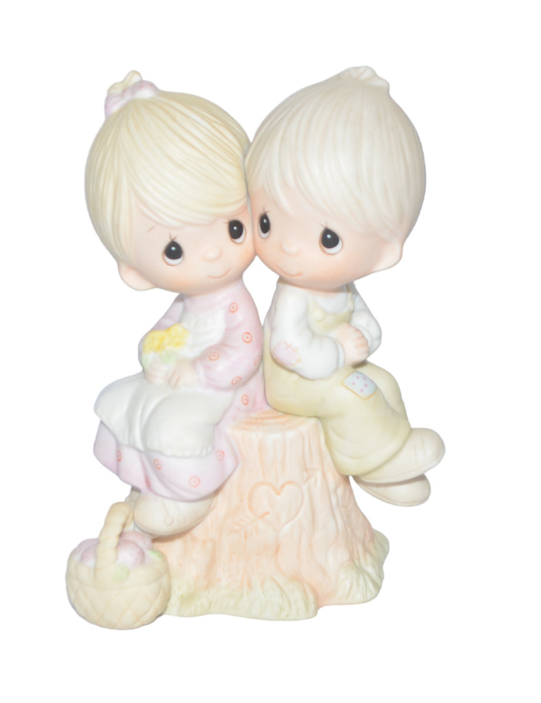 Enesco Precious Moments Love One Another Figurine Jonathon and David 1978 E1376