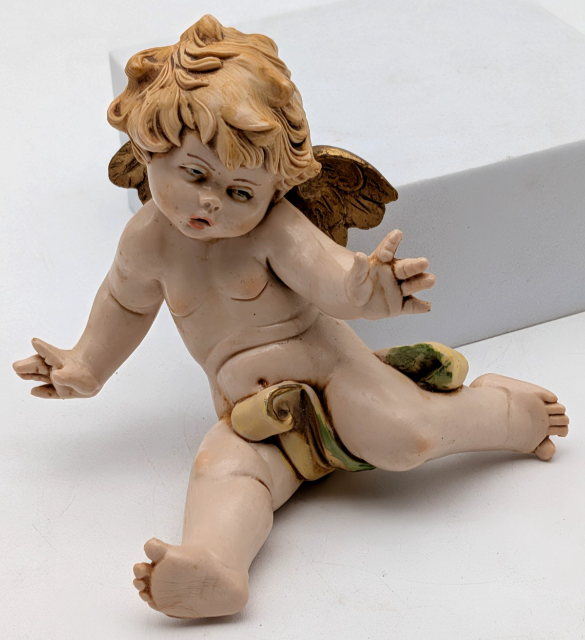 Fontanini Depose Italy 1988 Tumbling Cherub Angel Figurine