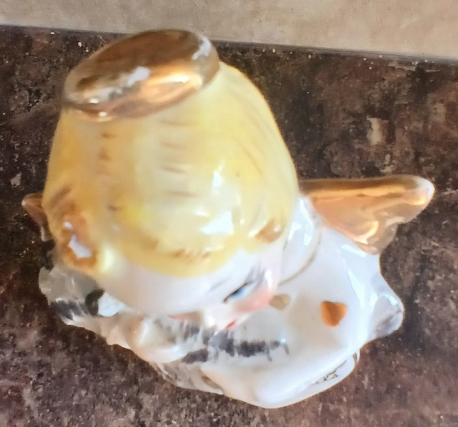 Yona Shafford Student of Hedi Schoop BE KIND TO ANIMALS Angel Figurine W Dog 5″