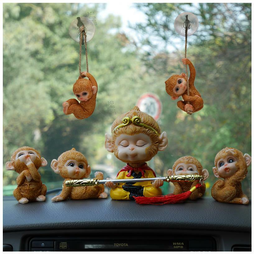 Monkey King Sun Wukong Figurine Journey to the West Decor for Car Home Office