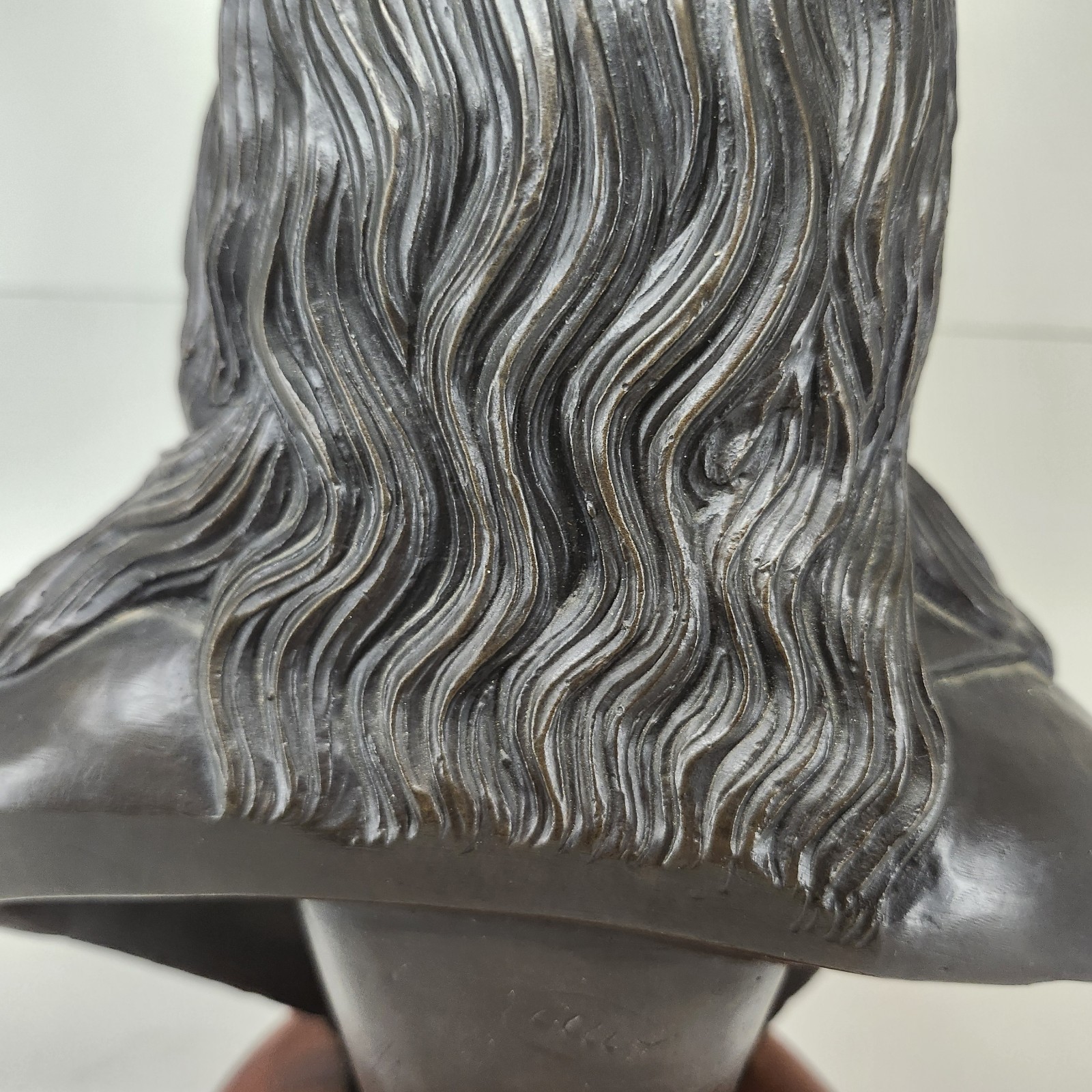 Heavy Bronze Benjamin Franklin 10″ Bust Statue Houdon Style Signed & Numbered