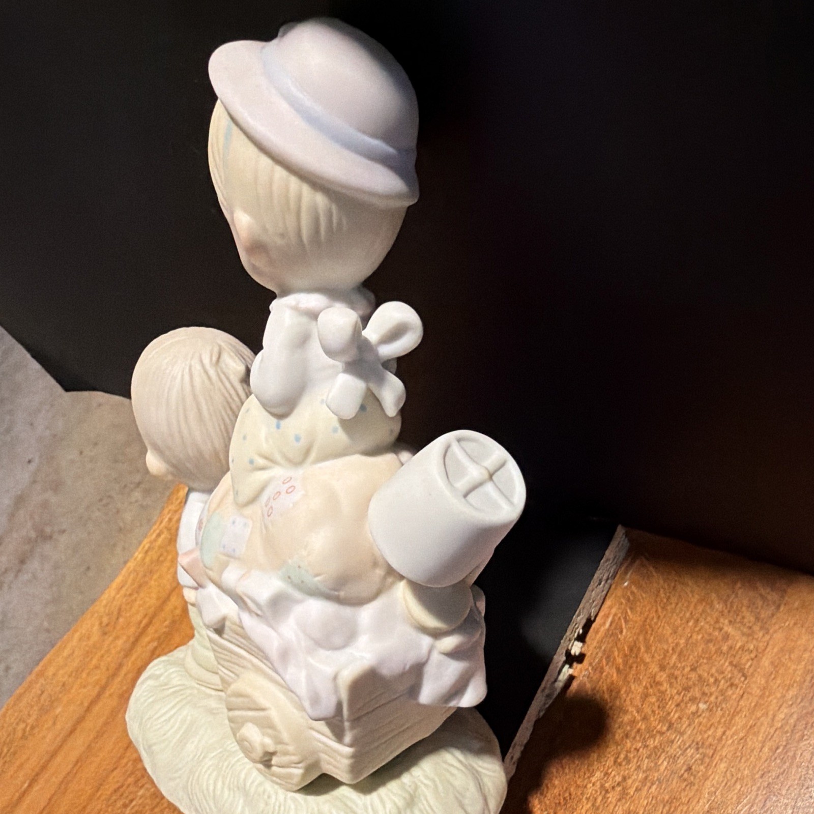 Enesco Jonathan & David “Walking By Faith” Porcelain Figurine 1979 Signed