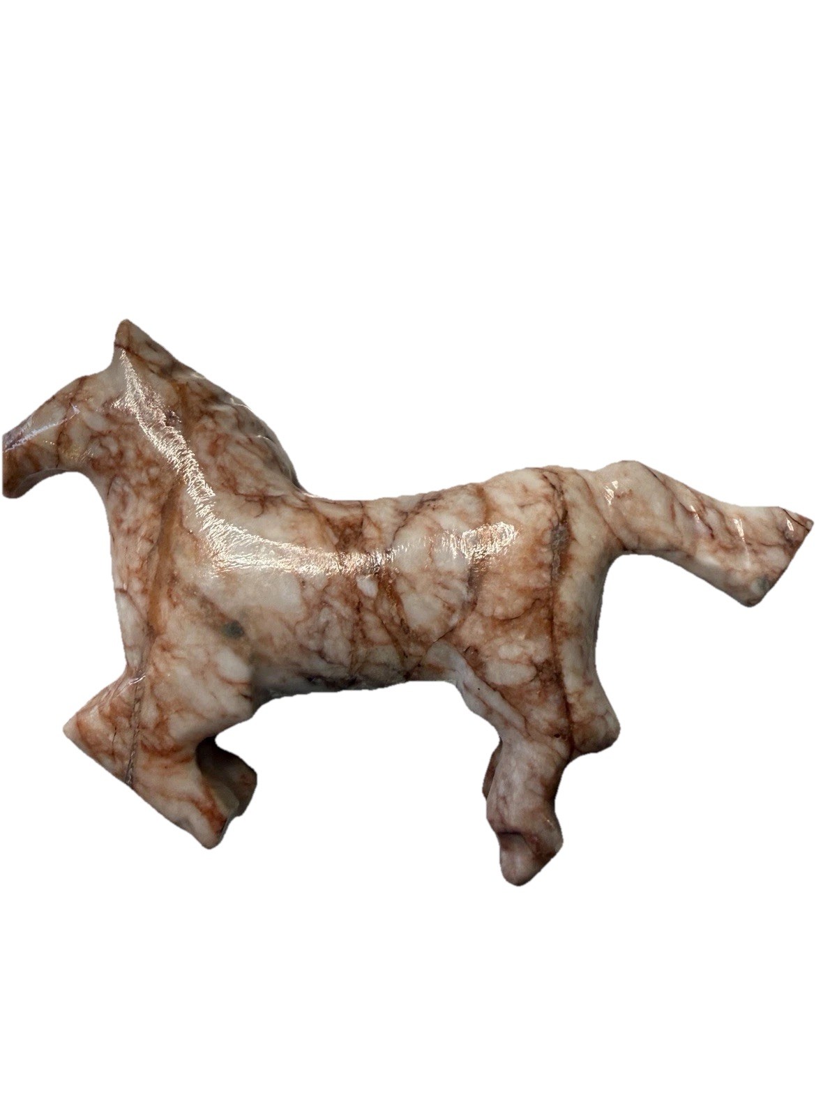 Hand Carved Horse Figurine Unsure Material