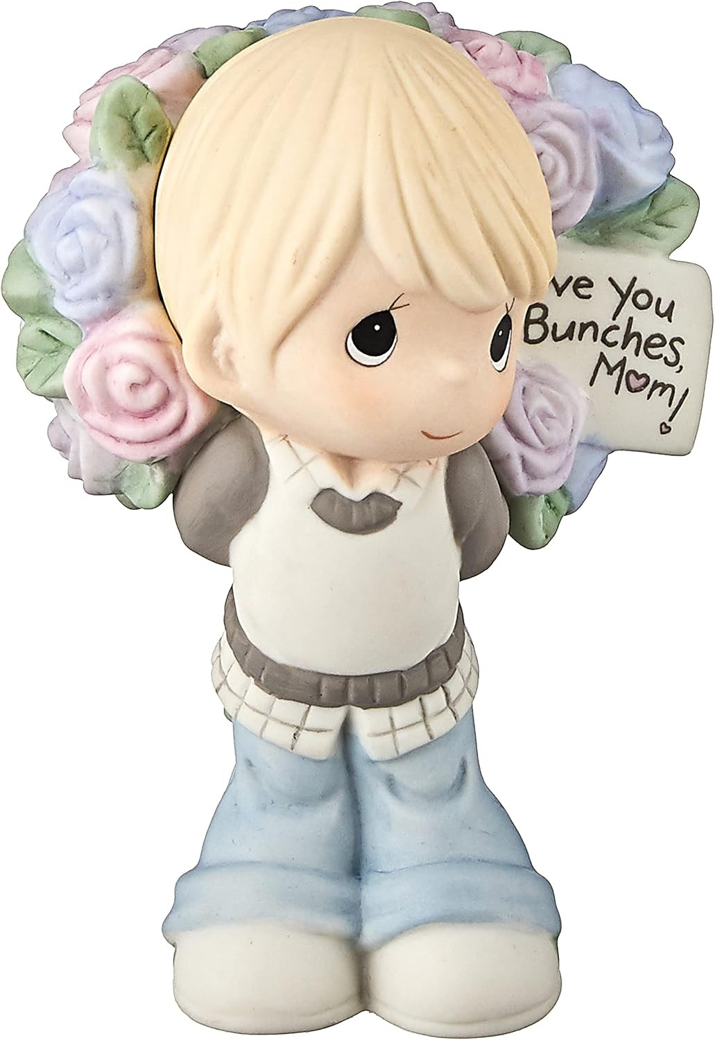 Love You Bunches Mom Boy Bisque Porcelain 183005 Figurine One Size Multi