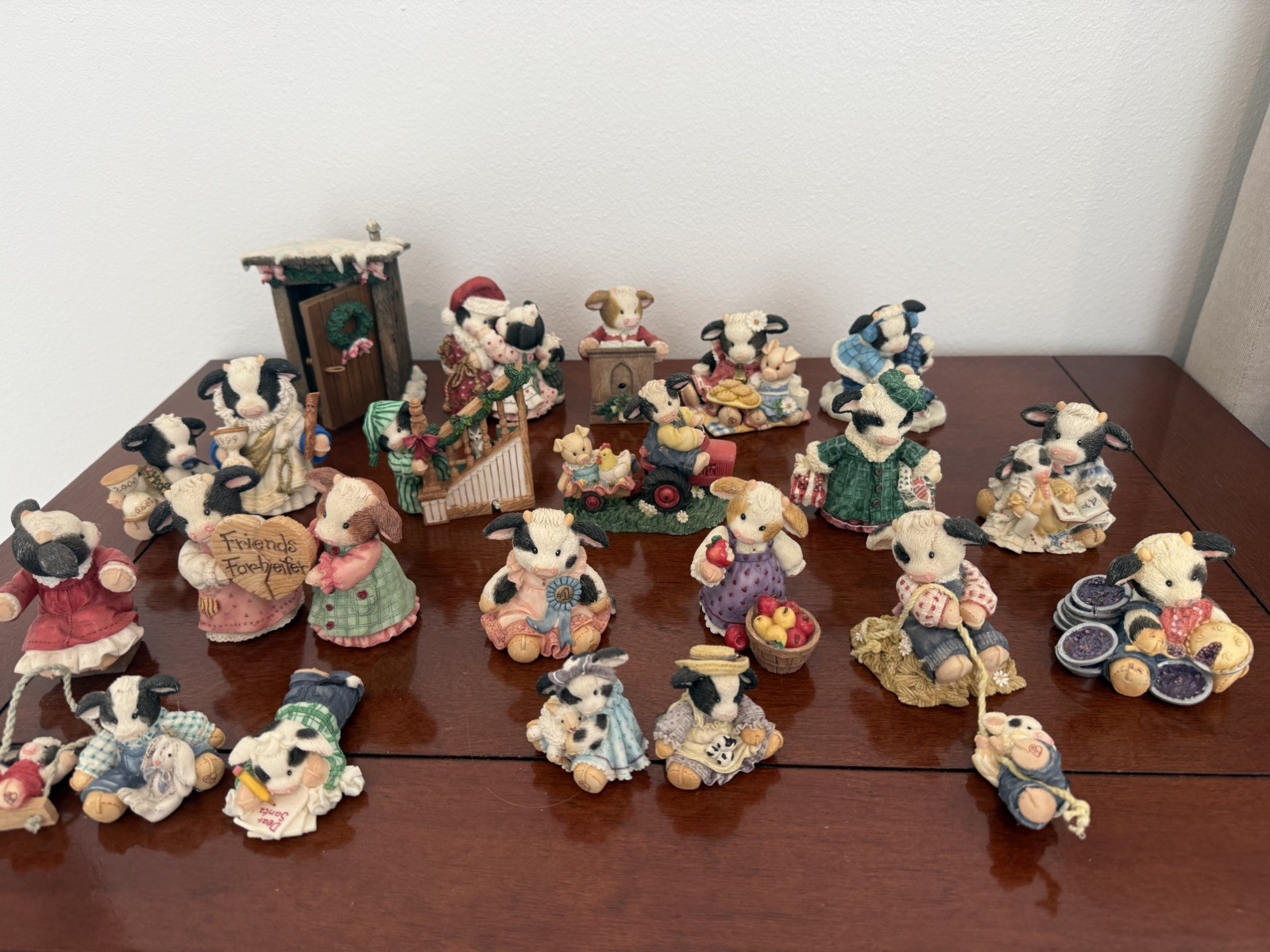 Mary’s Moo Moos Cow Figures By Enesco Lot of 23. Various years and collections