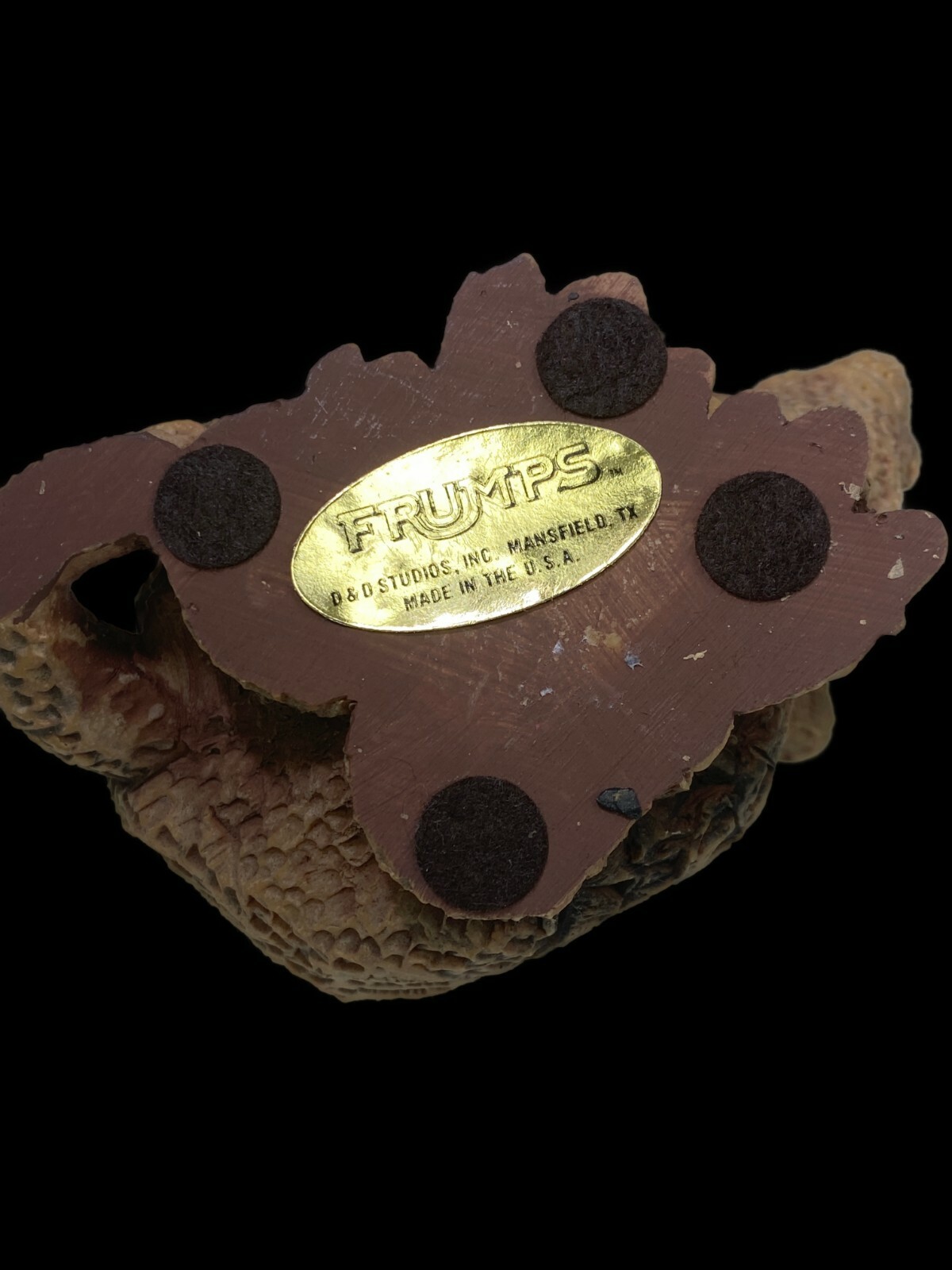Frumps Roady Armadillo Resin Figurine Vtg 1982 Animal Armored Mammal