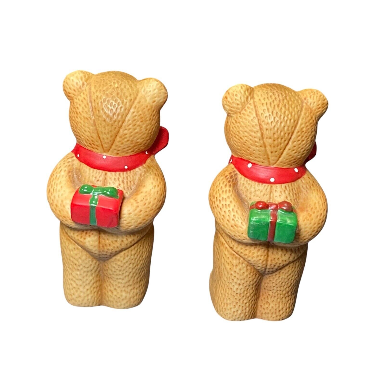 Lucy & Me-by Artist Lucy Riggs-Set of 2 Exchanging Love & Gifts Bears Valentines