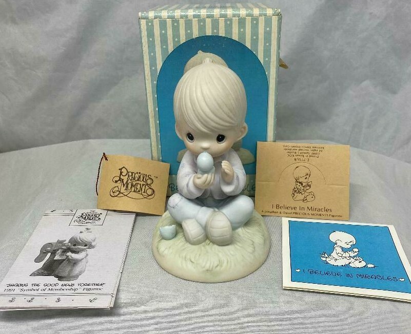 PRECIOUS MOMENTS “I BELIEVE IN MIRACLES” E7156R ~NIB