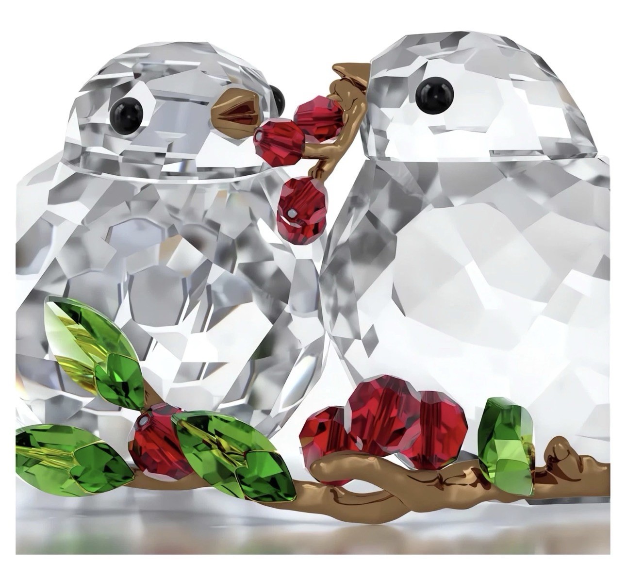 Swarovski Idyllia Bird Couple and Berries 5701371 Designer Edith Mair