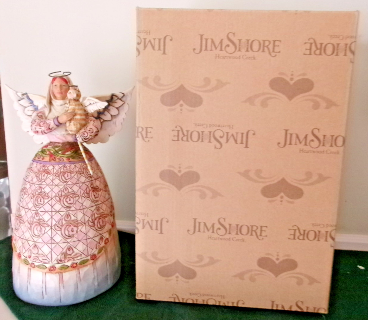 vintage 2006 Jim Shore MIB “Eternal Companions” Angel w cat figurine