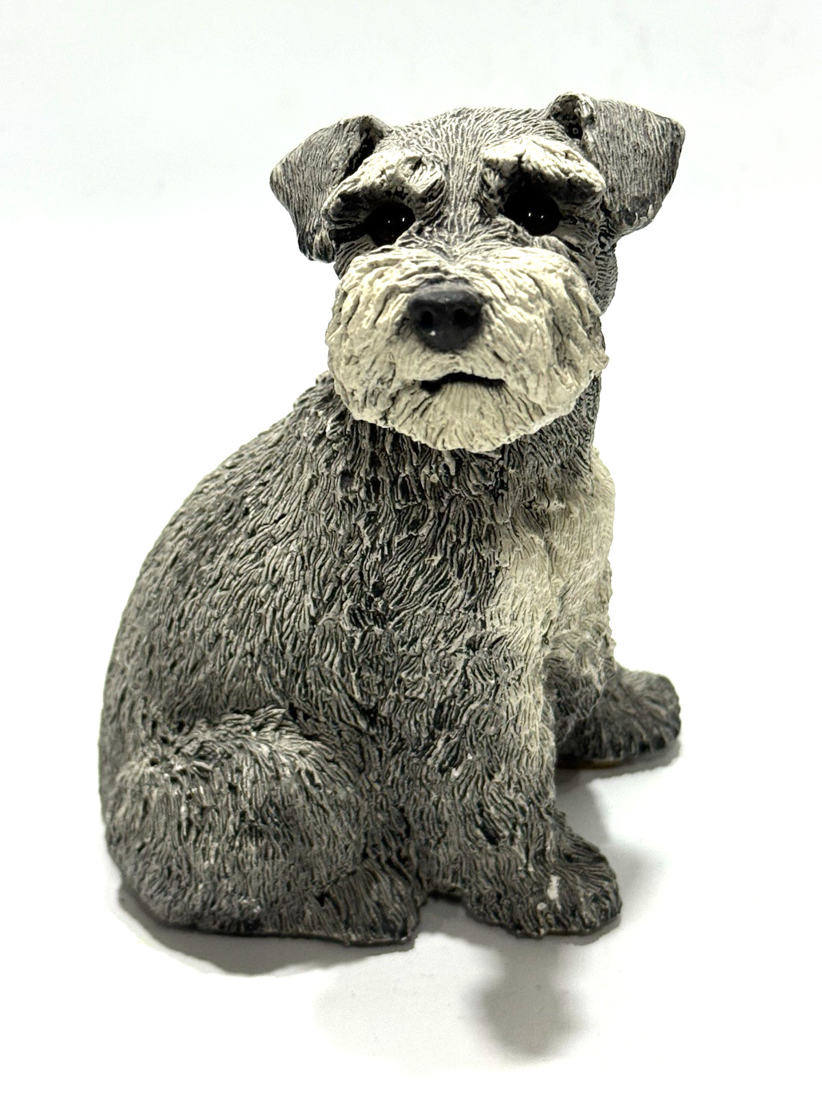 Schnauzer figurine WHISKERS by Martha Carey 1985 art sculpture 5″x3.5″x3″