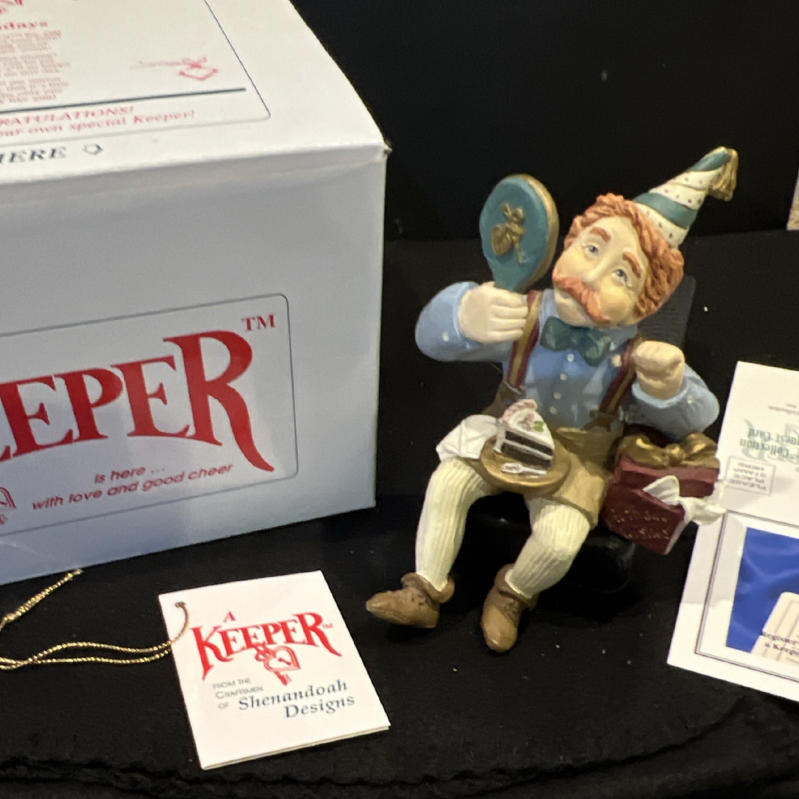 “Birthday” Keeper Shenandoah Designs Figurine Boxed