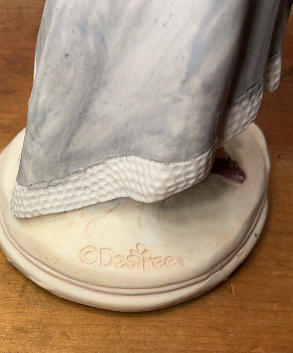 Albert E. Price Collectible Women Figurine, Resin, By Desiree, Art Nouveau Style