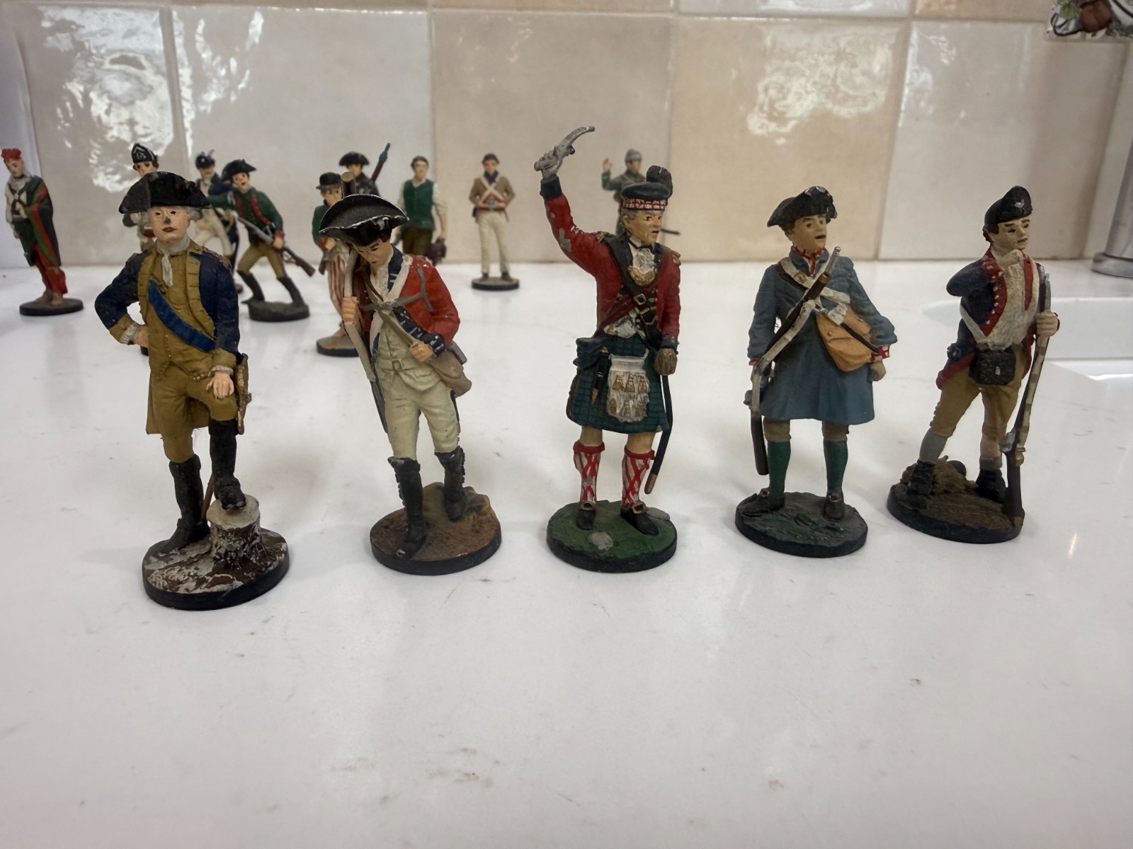 Franklin Mint “The Fighting Men of the American Revolution” Complete set of 25