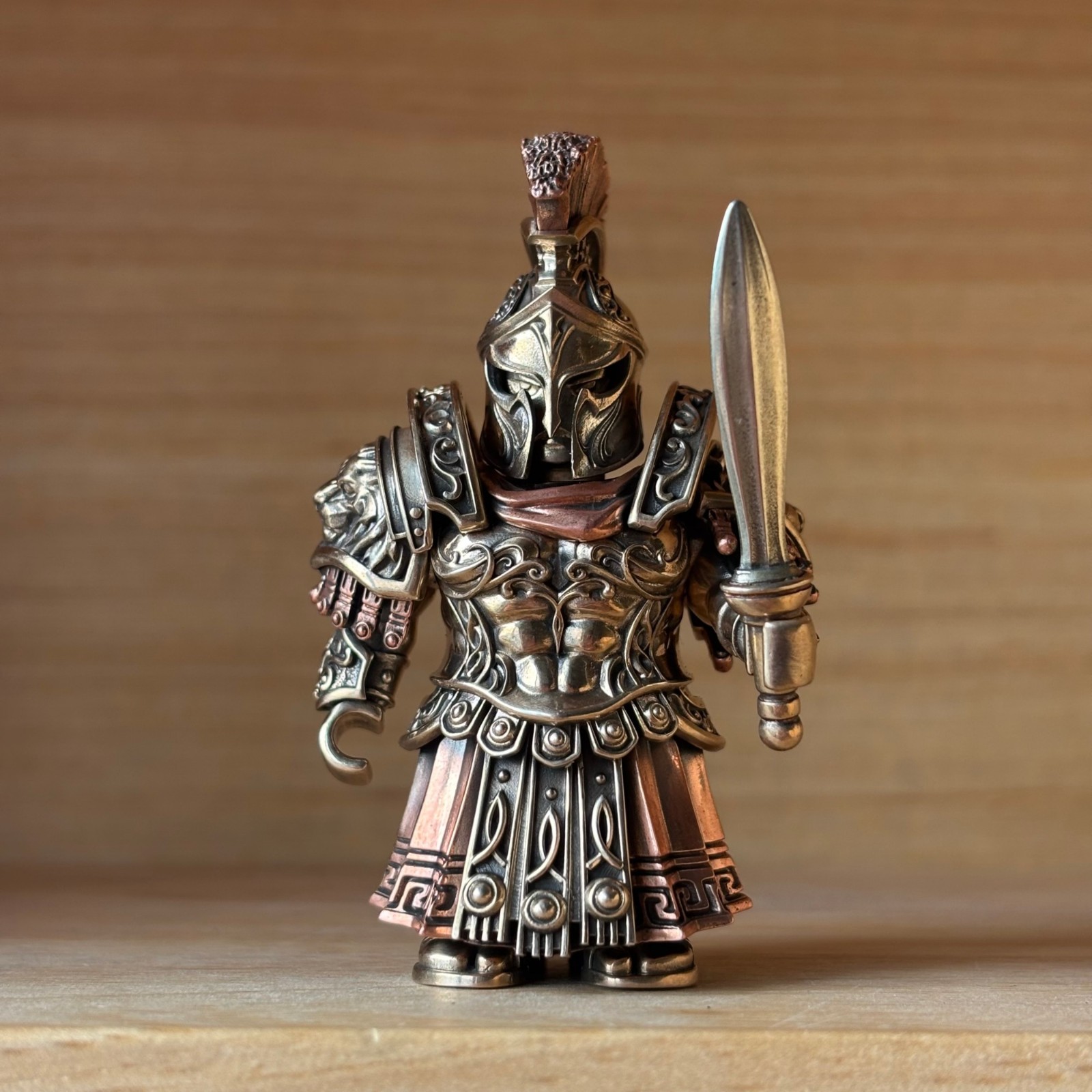 Spartan Warrior Figurine Magnetic Assembly Dory Spear Medusa Shield Men’s Gift