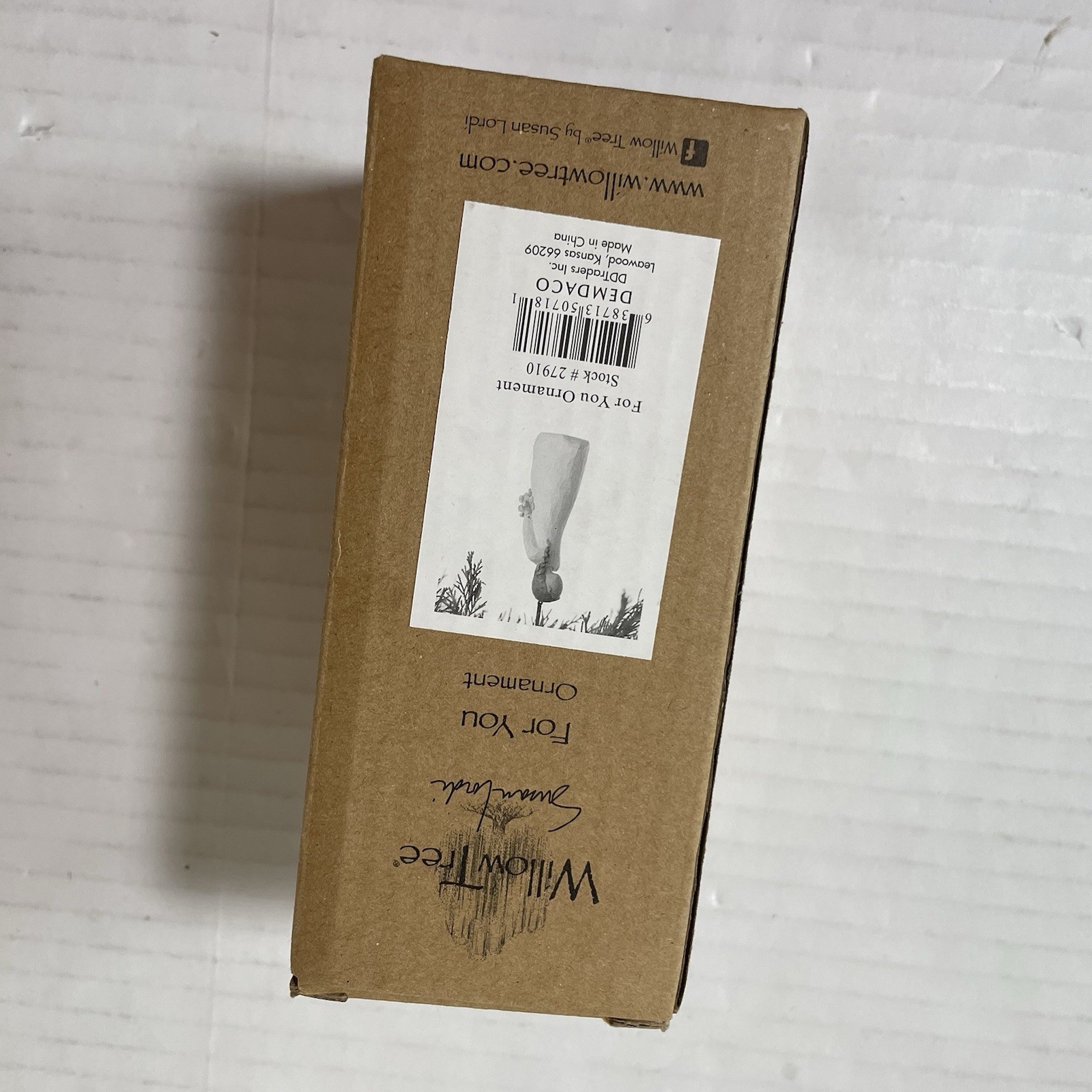Willow Tree FOR YOU Ornament Sculpted Hand Painted Figure Girl Flowers In Box