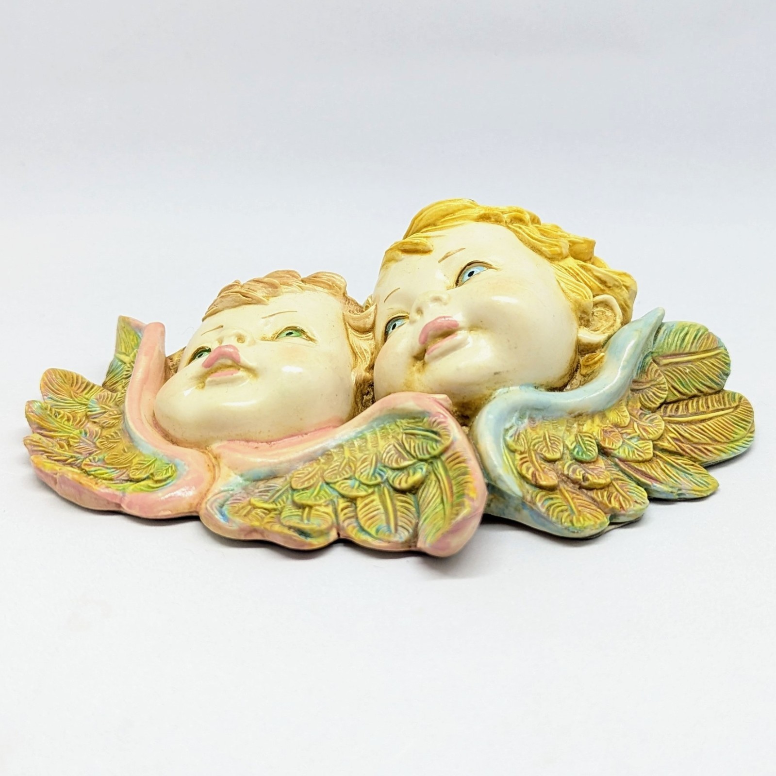 Vintage Fontanini Cherub Putti Angel Faces Heads Depose Italy Gallery Wall Small