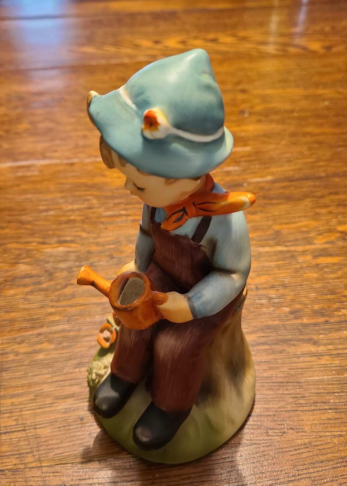Erich Stauffer Vintage Boy with Watering Can Figurine S8315