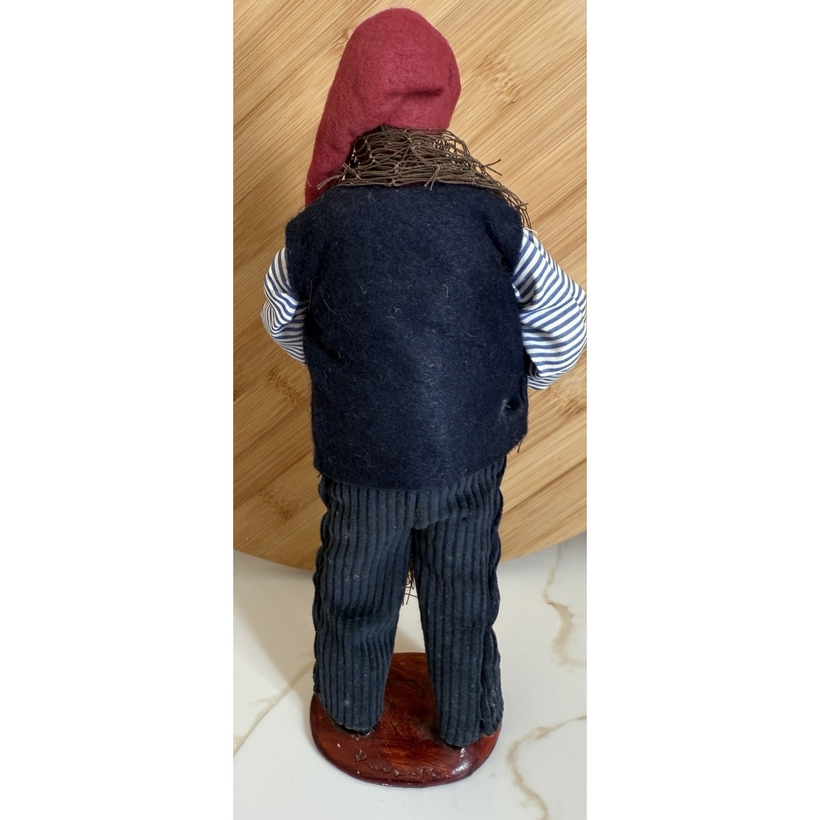 Vintage Santon Claude Carbonel French Terracotta Doll Figure Fisherman