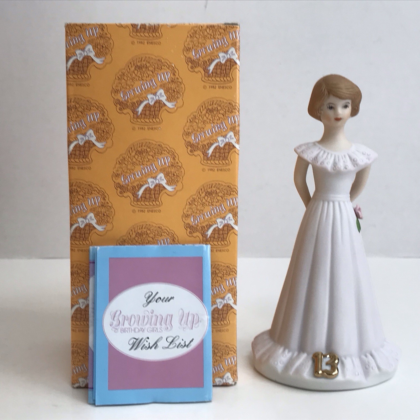 Enesco Growing Up Birthday Girl Baby-16 Years Old Plus Graduation Figure *Read*