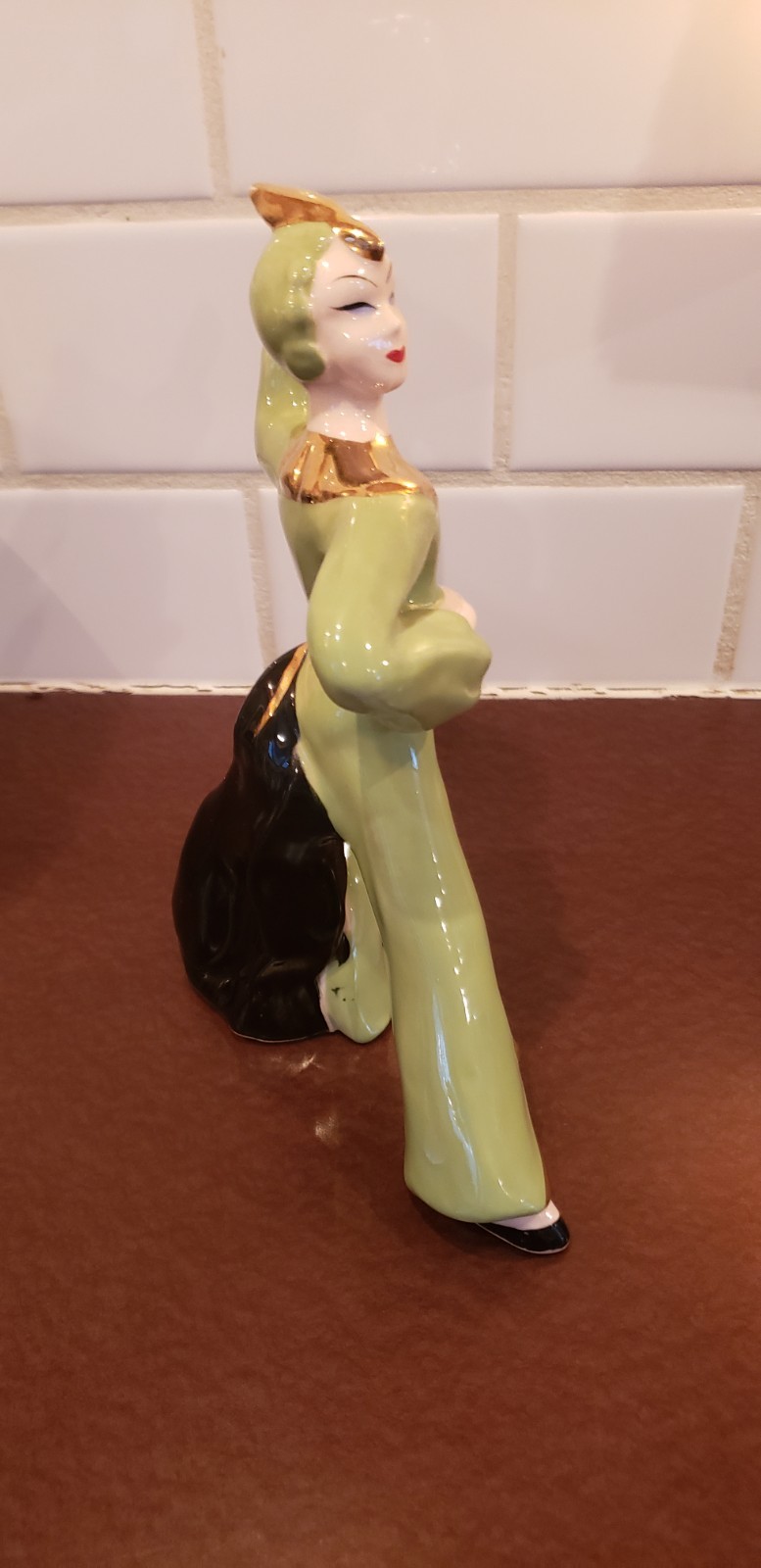 Vintage Napco Japan MCM Exotic Asian Dancers Figurines 8″
