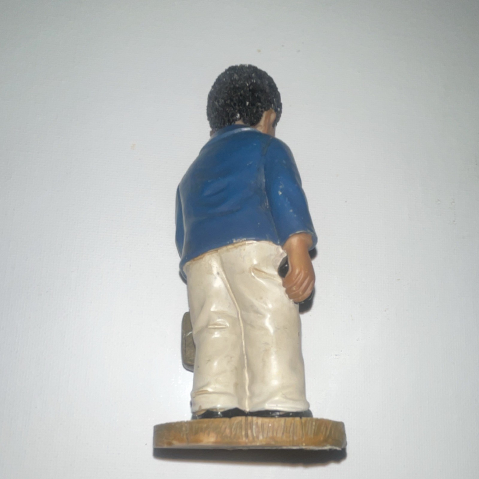 Young’s Resin Businessman Figurine Blue Beige Brown Black Hand Painted Sculpture
